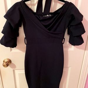 Boohoo Night Midi Dress - Navy